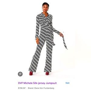 Diane Von Furstenberg (DVF) Michele jumpsuit, new, with tag. 100% silk size 2.